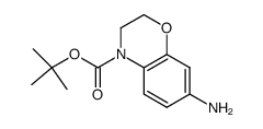 tert-butyl 7-amino-2H-benzo[b][1,4]oxazine-4(3H)-carboxylate结构式