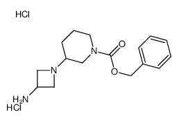 (1-N-CBZ-哌啶-3-基-氮杂啶-3-基)-胺双盐酸盐结构式