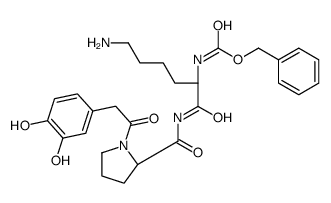 dopamine, N-benzyloxycarboxyl-Lys-Pro-amide-结构式