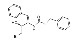 3(S)-(Benzyloxyformamido)-1-bromo-4-phenyl-2(S)-butanol Structure