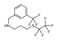 3-[(Pentafluoroethyl)sulfanyl]-N-[3-(trifluoromethyl)benzyl]-1-pr opanamine结构式