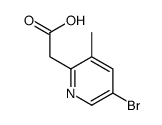2-(5-bromo-3-methylpyridin-2-yl)acetic acid Structure