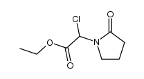 1-[chloro(ethoxycarbonyl)methyl]-2-pyrrolidinone结构式