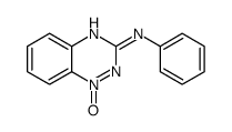 1-oxido-N-phenyl-1,2,4-benzotriazin-1-ium-3-amine结构式