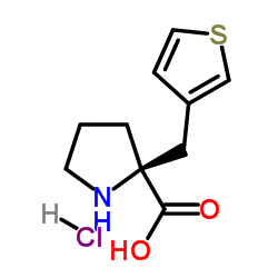 (S)-ALPHA-(3-THIOPHENYLMETHYL)-PROLINE-HCL Structure