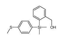 (2-{Dimethyl[4-(methylsulfanyl)-phenyl]silyl}phenyl)methanol Structure
