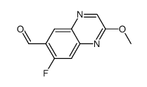 7-fluoro-2-methoxy-quinoxaline-6-carbaldehyde Structure