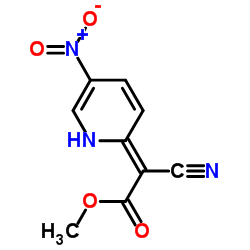 METHYL 2-CYANO-2-(5-NITROPYRIDIN-2(1H)-YLIDENE)ACETATE Structure