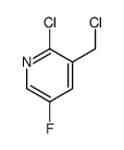 2-Chloro-3-chloromethyl-5-fluoro-pyridine结构式