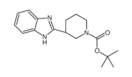 (S)-tert-Butyl 3-(1H-benzo[d]imidazol-2-yl)piperidine-1-carboxylate Structure