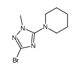 1-(3-bromo-1-methyl-1H-1,2,4-triazol-5-yl)piperidine(SALTDATA: FREE) structure