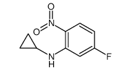 N-环丙基-5-氟-2-硝基苯胺结构式