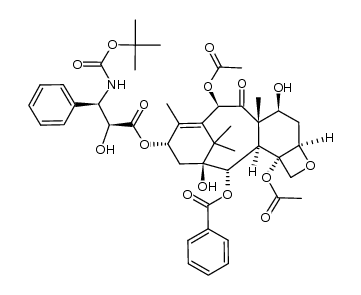 2'-epi 3'-epi N-debenzoyl N-tert-butoxycarbonyl taxol结构式