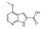 4-(METHYLTHIO)-1H-PYRROLO[2,3-B]PYRIDINE-2-CARBOXYLIC ACID structure