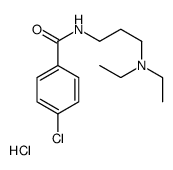 4-chloro-N-[3-(diethylamino)propyl]benzamide,hydrochloride Structure