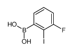(3-fluoro-2-iodophenyl)boronic acid结构式