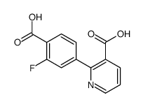 2-(4-carboxy-3-fluorophenyl)pyridine-3-carboxylic acid结构式
