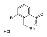 1-(2-Bromo-6-nitrophenyl)methanamine hydrochloride (1:1)结构式