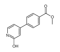 methyl 4-(2-oxo-1H-pyridin-4-yl)benzoate结构式