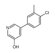 5-(4-chloro-3-methylphenyl)pyridin-3-ol结构式
