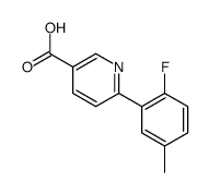 6-(2-fluoro-5-methylphenyl)pyridine-3-carboxylic acid Structure