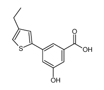 3-(4-ethylthiophen-2-yl)-5-hydroxybenzoic acid Structure