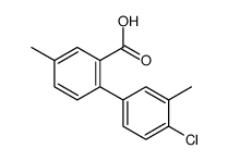 2-(4-chloro-3-methylphenyl)-5-methylbenzoic acid结构式