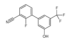 2-fluoro-3-[3-hydroxy-5-(trifluoromethyl)phenyl]benzonitrile结构式