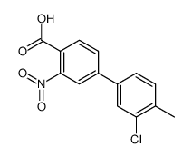 4-(3-chloro-4-methylphenyl)-2-nitrobenzoic acid Structure