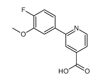 2-(4-fluoro-3-methoxyphenyl)pyridine-4-carboxylic acid结构式