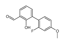 3-(2-fluoro-4-methoxyphenyl)-2-hydroxybenzaldehyde结构式
