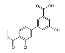 3-(3-chloro-4-methoxycarbonylphenyl)-5-hydroxybenzoic acid Structure