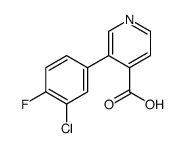 3-(3-chloro-4-fluorophenyl)pyridine-4-carboxylic acid Structure