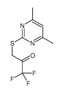 3-(4,6-dimethylpyrimidin-2-yl)sulfanyl-1,1,1-trifluoropropan-2-one Structure