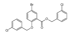 (3-chlorophenyl)methyl 5-bromo-2-{[(3-chlorophenyl)methyl]oxy}benzoate Structure