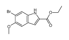 6-bromo-5-methoxy-1H-indole-2-carboxylic acid ethyl ester structure