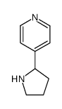 (S)-4-(吡咯烷-2-基)吡啶结构式