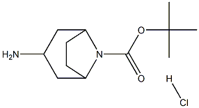 8-BOC-3-氨基-8-氮杂双环[3.2.1]辛烷盐酸盐结构式