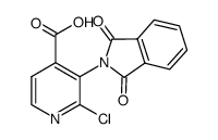 2-chloro-3-(1,3-dioxoisoindolin-2-yl)isonicotinic acid结构式