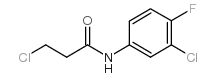 3-chloro-N-(3-chloro-4-fluorophenyl)propanamide图片