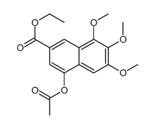 Ethyl 4-acetoxy-6,7,8-trimethoxy-2-naphthoate Structure