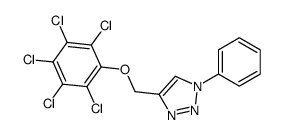 5-[(2,3,4,5,6-pentachlorophenoxy)methyl]-5-phenyl-1,4-dihydrotriazole结构式