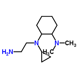 N-(2-Aminoethyl)-N-cyclopropyl-N',N'-dimethyl-1,2-cyclohexanediamine结构式