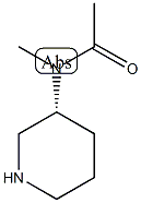 (R)-N-Methyl-N-piperidin-3-yl-acetamide Structure