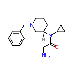 N-[(3R)-1-Benzyl-3-piperidinyl]-N-cyclopropylglycinamide结构式