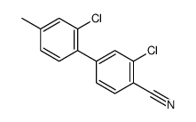 2-chloro-4-(2-chloro-4-methylphenyl)benzonitrile结构式