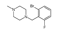 1-Bromo-3-fluoro-2-(4-Methylpiperazinomethyl)benzene结构式