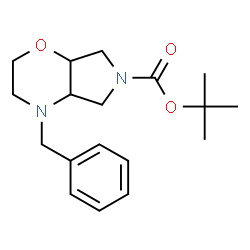 tert-butyl 4-benzyl-octahydropyrrolo[3,4-b]morpholine-6-carboxylate structure