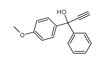 1-phenyl-1-(4-methoxyphenyl)-2-propyn-1-ol结构式