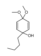 1-butyl-4,4-dimethoxycyclohexa-2,5-dien-1-ol Structure
